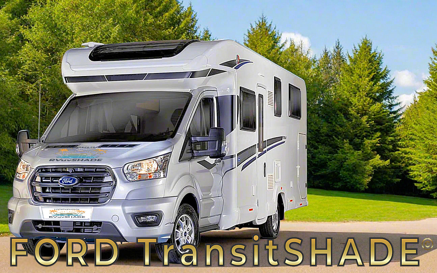 Ford Transit Motorhome - Windscreen Sun Shade