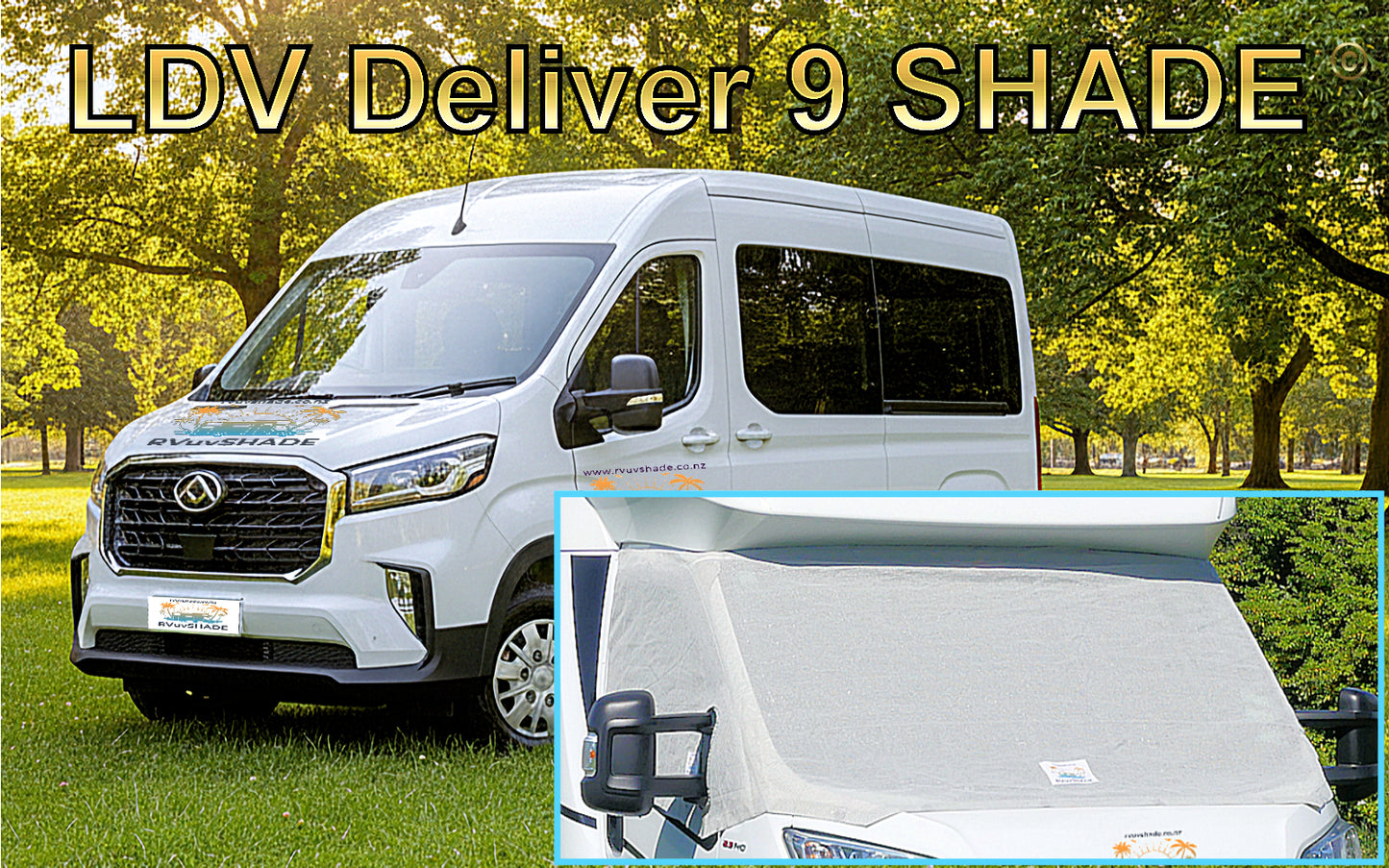LDV Deliver 9 Motorhome - Windscreen Sun Shade