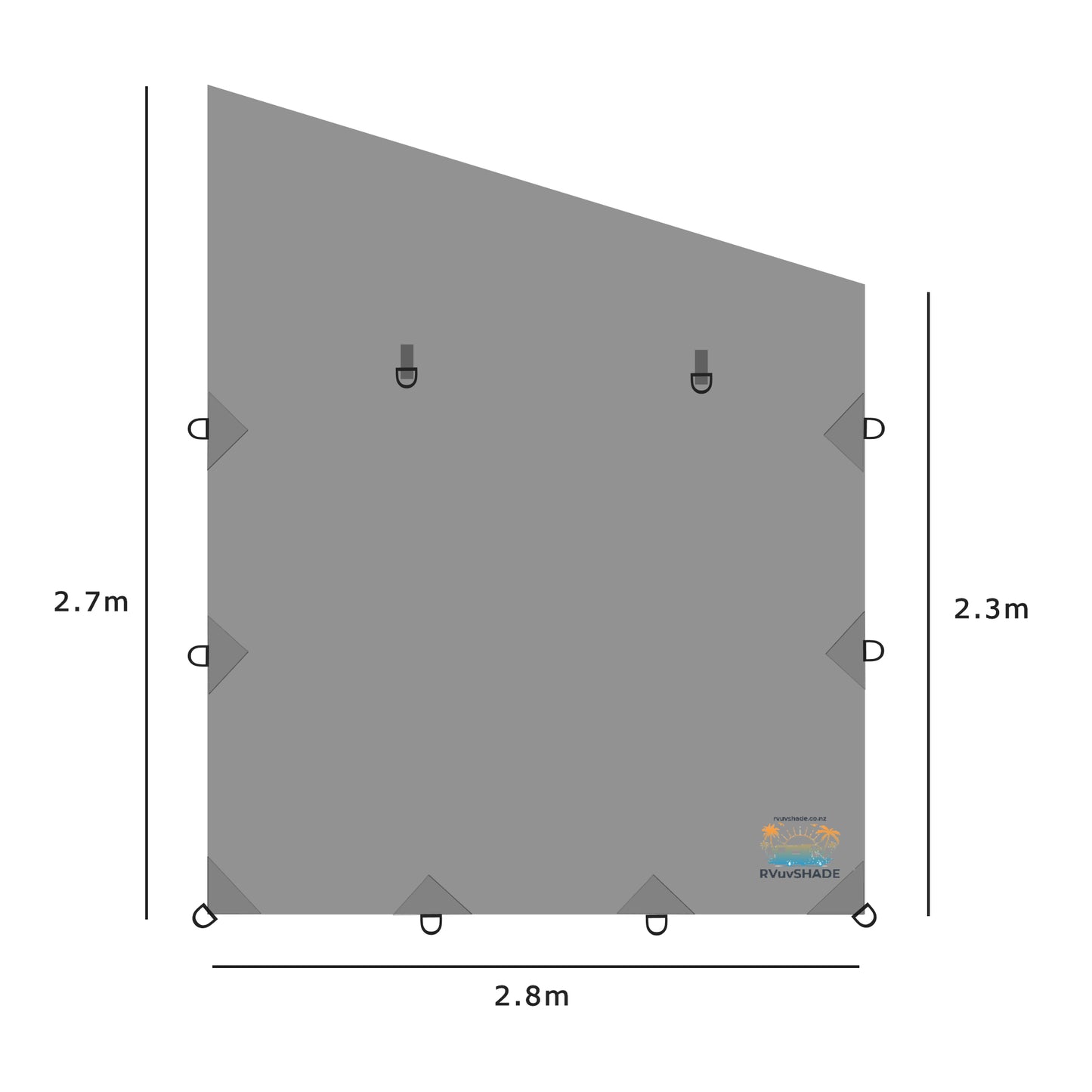 Motorhome caravan Privacy & Sun Shade Screen